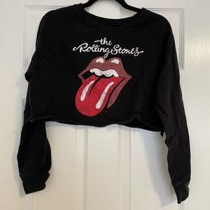 Rolling Stones Cropped Sweater